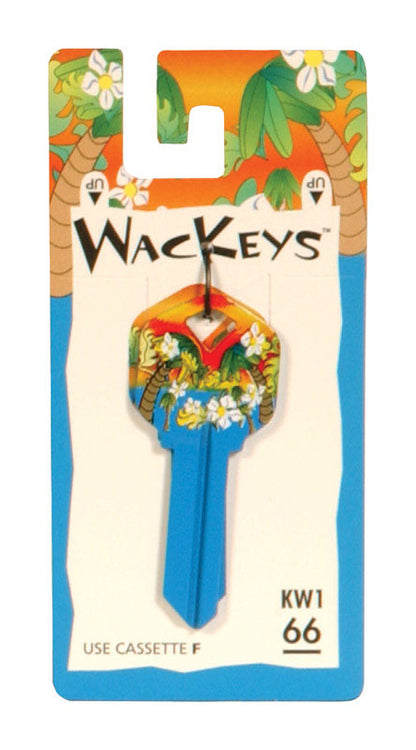 HILLMAN Wackey Tropical House/Office Universal Key Blank Single Black