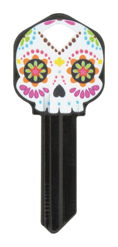 HILLMAN Wackey Sugar Skull House/Office Universal Key Blank Single