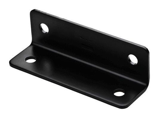 National Hardware 1.6 in. H X 5 in. W X 0.125 in. D Black Carbon Steel Inside/Outside Wide Corner Br