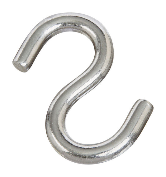 National Hardware Medium Silver Stainless Steel 2.5 in. L Open S-Hook 145 lb 1 pk