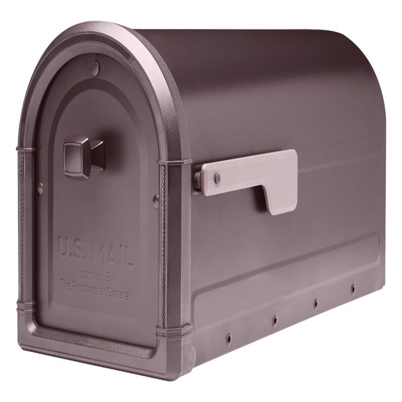 Architectural Mailboxes Roxbury Classic Galvanized Steel Post Mount Rubbed Bronze Mailbox
