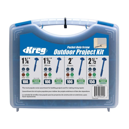 Kreg No. 8 X 2.25 in. L Square Ceramic Coarse Pocket-Hole Screw Kit 450 pk