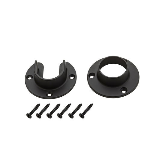 National Hardware 1.31 in. L X 1.31 in. D Oil-Rubbed Bronze Steel Closet Flange Set