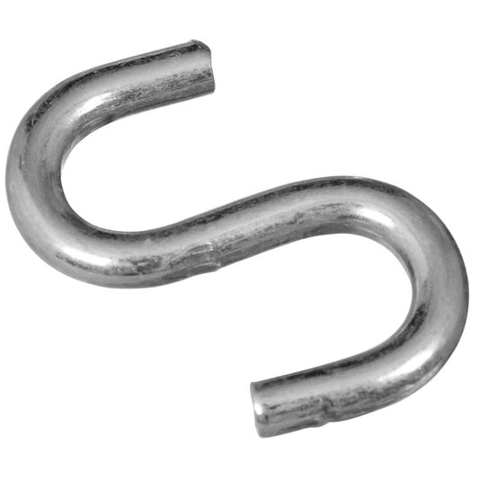 National Hardware Small Zinc-Plated Silver Steel 1-1/2 in. L S-Hook 40 lb 1 pk