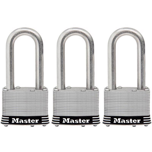 Master Lock 1-3/4 in. W Stainless Steel 4-Pin Cylinder Marine Padlock