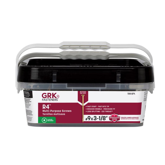 GRK Fasteners No. 9 X 3-1/8 in. L Star Climatek W-Cut Multi-Purpose Screws 720 pk