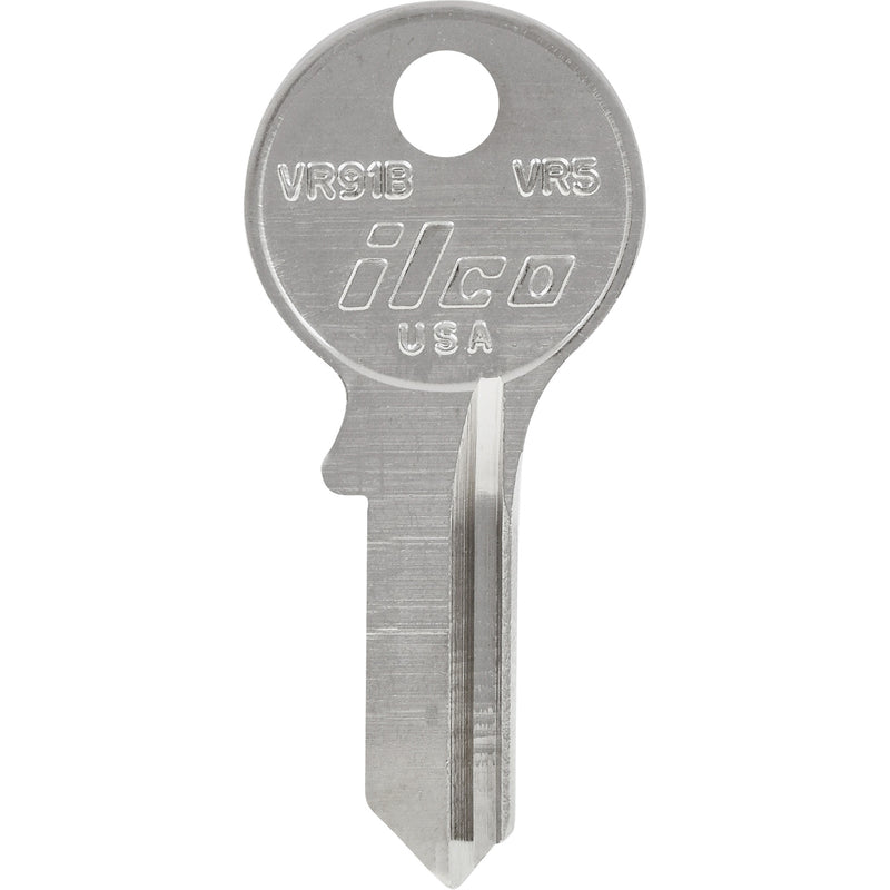 HILLMAN KeyKrafter Universal House/Office Key Blank 2037 Single For Viro Locks Silver