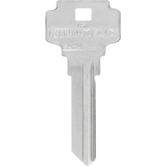 HILLMAN KeyKrafter Universal House Key Blank 2028 Single For Schlage Locks Silver