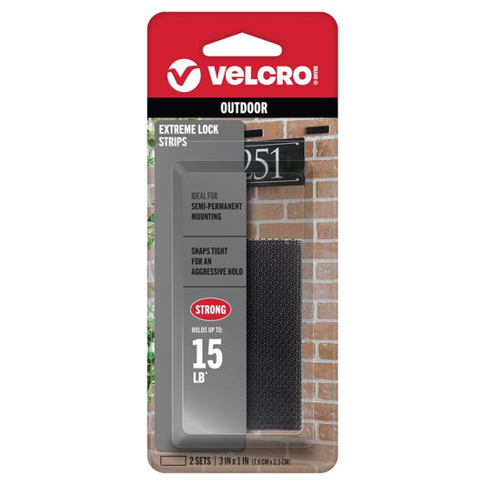 VELCRO Brand ALF-LOK Small Plastic Mounting Square 3 in. L 2 pk