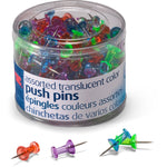 OIC 0.5 in. L Assorted Steel Thumb Tacks 200 pk