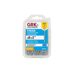 GRK Fasteners No. 8 in. X 2 in. L Star Trim Head W-Cut Trim Screws 67728