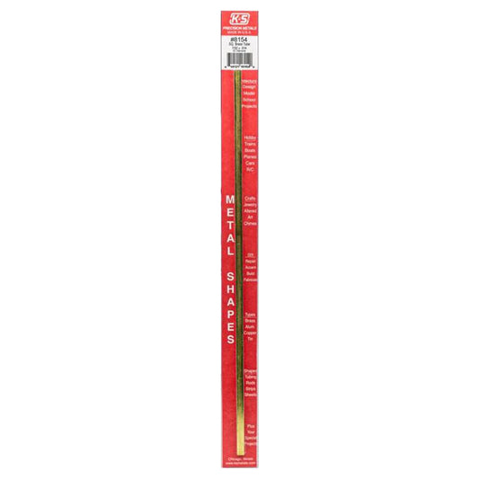 K&S 7/32 in. W X 12 in. L Square Brass Tube 1 pk