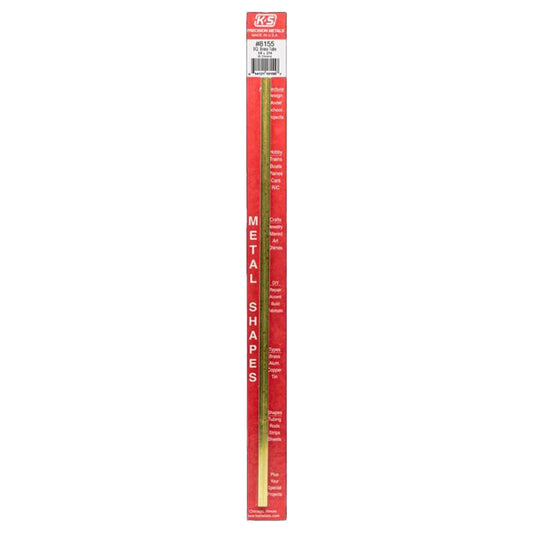 K&S 1/4 in. W X 12 in. L Square Brass Tube 1 pk