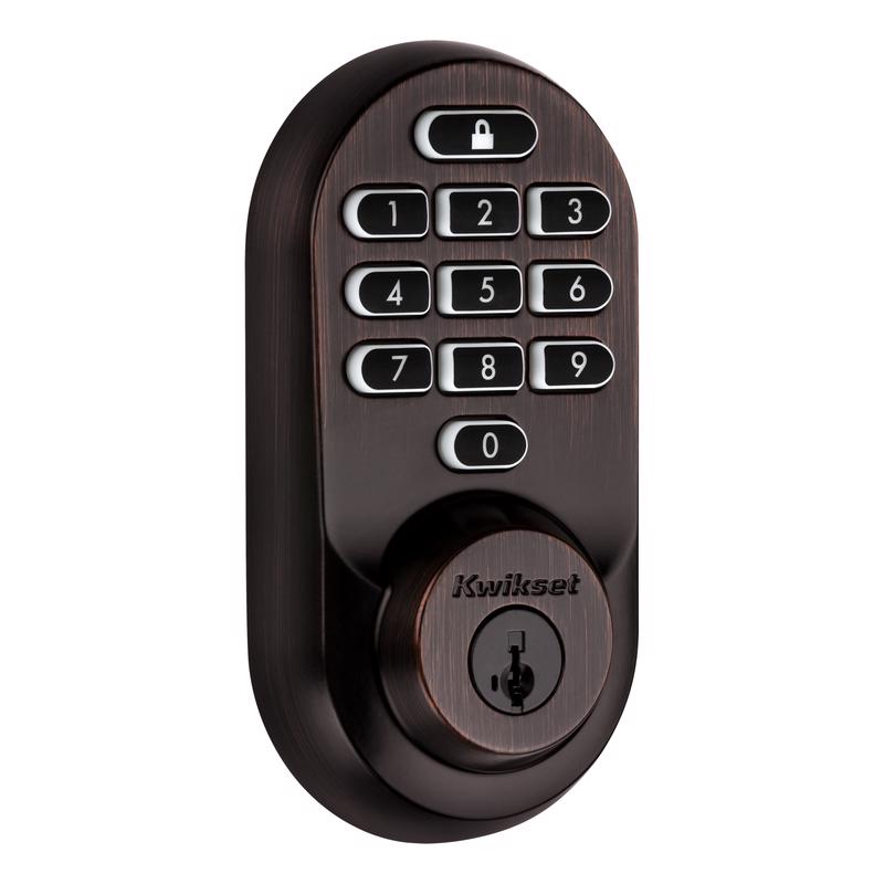 Kwikset SmartKey Halo Venetian Bronze Metal Wi-Fi Deadbolt