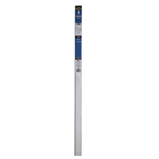 M-D Building Products 0.125 in. H X 1.75 in. W X 36 in. L Aluminum Flat Top Saddle Threshold Silver