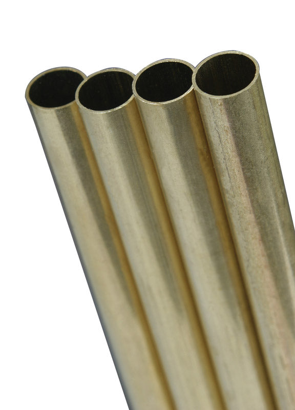 K&S 1/8 in. D X 36 in. L Round Brass Tube 1 pk