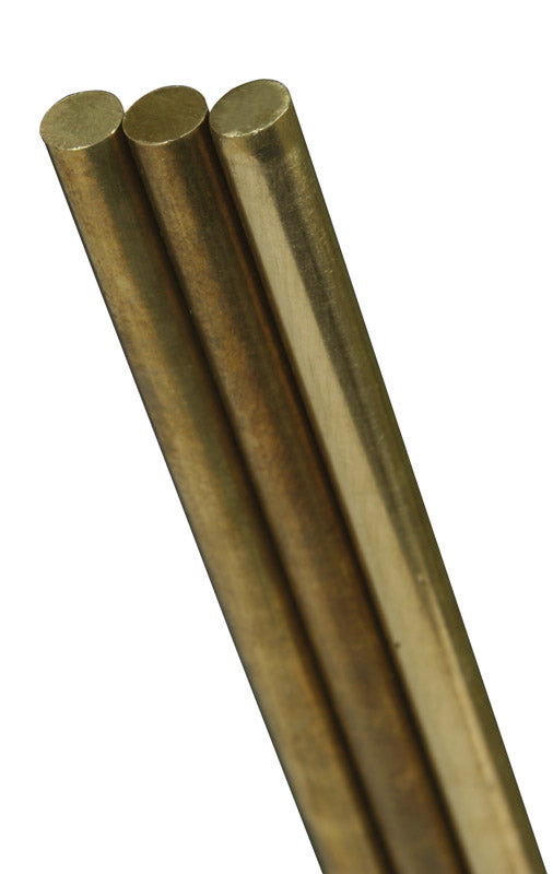 K&S 3/32 in. D X 36 in. L Brass Rod 1161 1 pk, Pack of 5