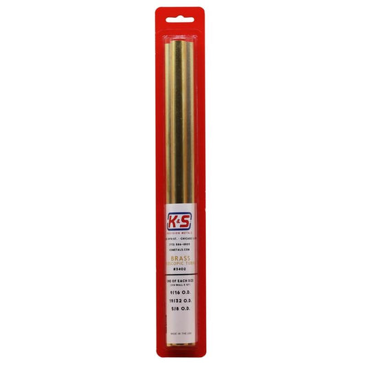 K&S 12 in. L Round Brass Tube 3 pk
