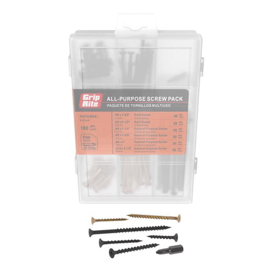 Grip-Rite No. 10 wire X 3.5 in. L Phillips Bugle Head Coarse Multi-Purpose Screws