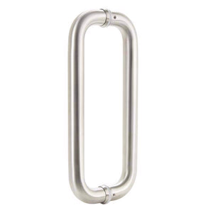 Brinks Commercial 12 in. L Satin Silver Stainless Steel Door Pull, 2 pk BC40094