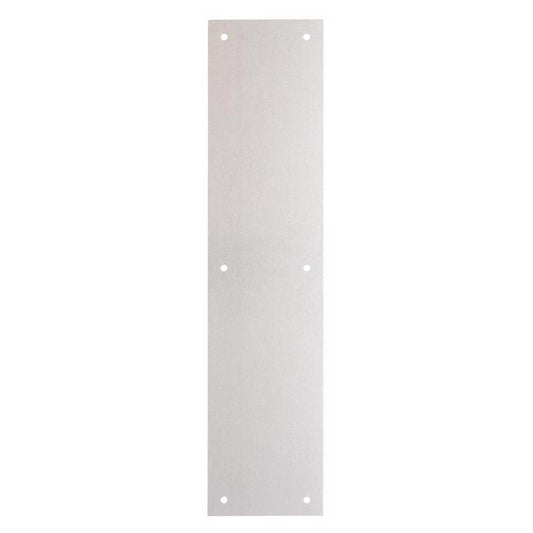 Brinks Commercial 15 in. L Satin Aluminum Push Plate