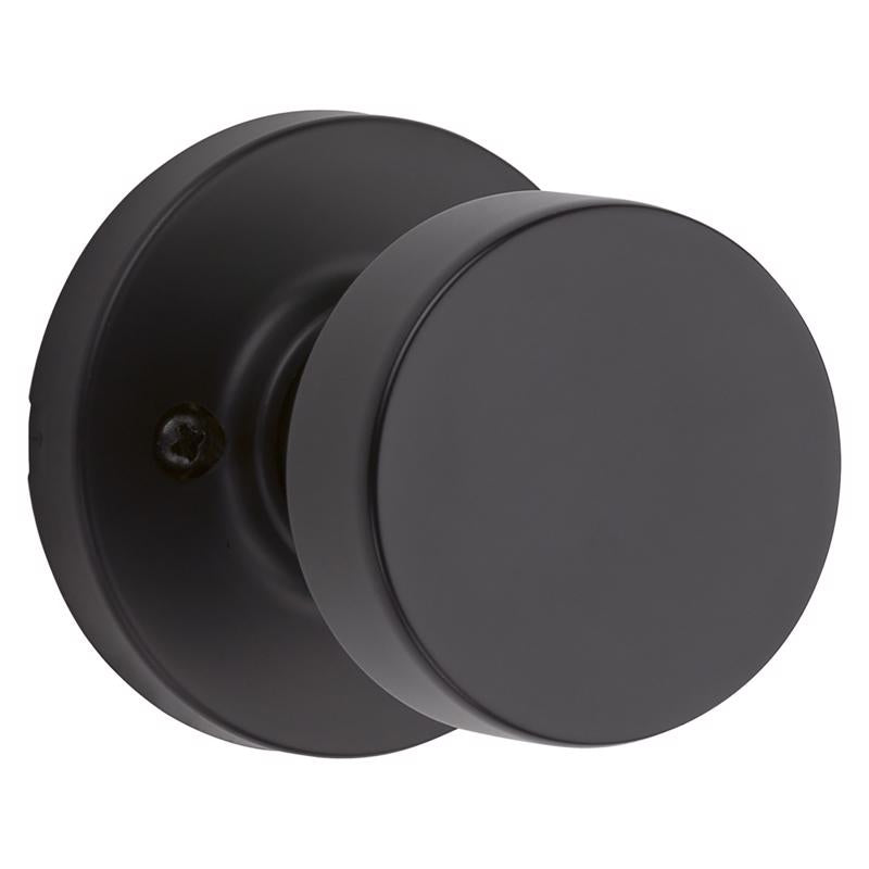 Kwikset 2.58 in. L Matte Black Metal Door Handle