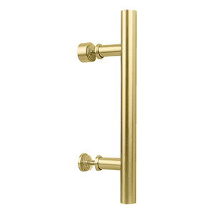 National Hardware Madison 31/32 in. D X 12 in. L Brushed Gold Steel Pull Handle N700-102 1 pc