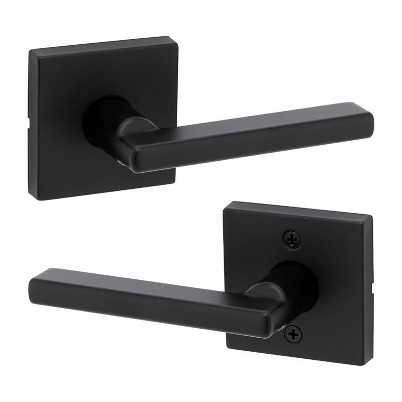 Kwikset Halifax Matte Black Passage Lever