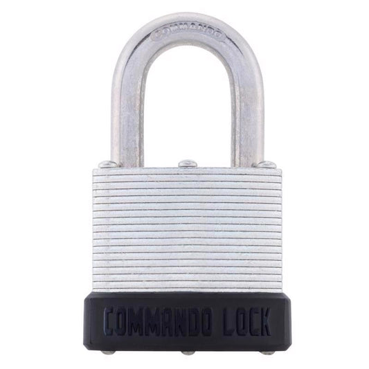 Commando Lock 1-5/8 in. H X 1-3/4 in. W X 1-1/4 in. L Laminated Steel Dual Ball Bearing Locking Padl