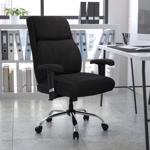 Flash Furniture Hercules Black Fabric Office Chair