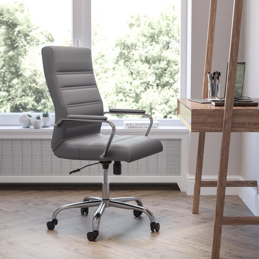 Flash Furniture Gray Faux Leather Office Chair