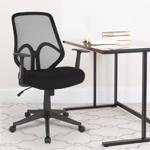 Flash Furniture Black Leather/Mesh Office Chair