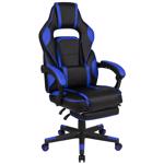 Flash Furniture X40 Black/Blue Faux Leather Swivel Chair