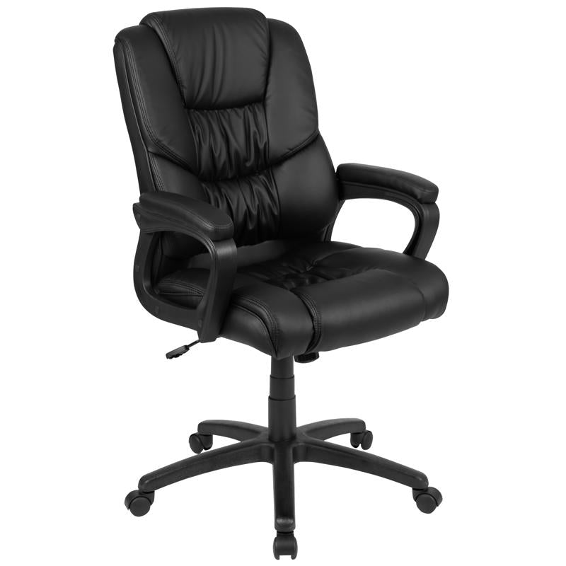 Flash Furniture Black Faux Leather Office Chair