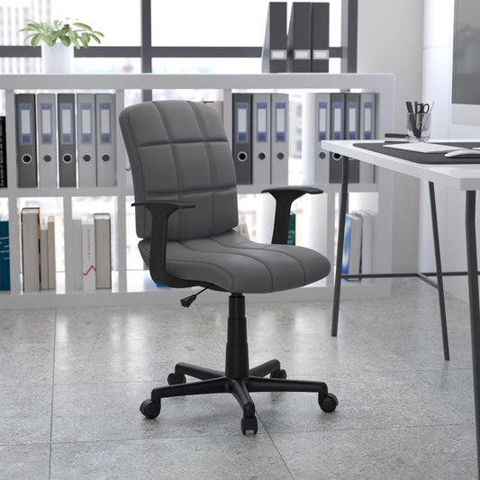Flash Furniture Gray Vinyl Office Chair