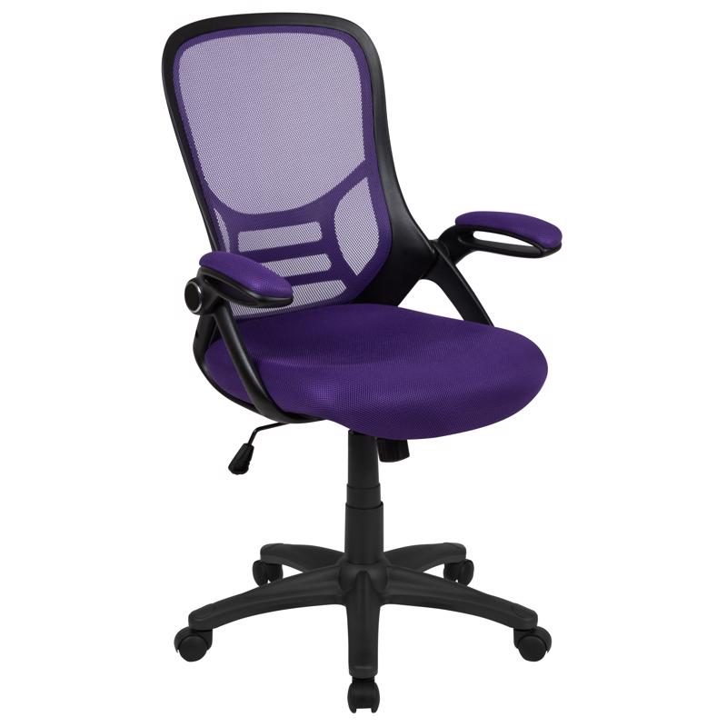 Flash Furniture Purple Swivel Chair