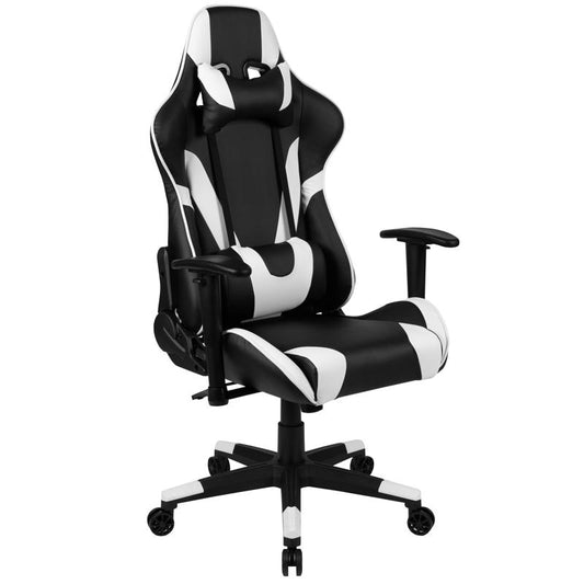 Flash Furniture Black/White Faux Leather Office Chair