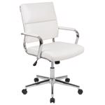 Flash Furniture White Leather Office Chair
