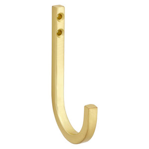 National Hardware Reed Medium Brushed Gold Steel 4 in. L Hook 60 lb N337-905 1 pk
