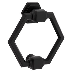 National Hardware Powell 4 in. L Matte Black Die Cast Zinc Door Knocker N336-706