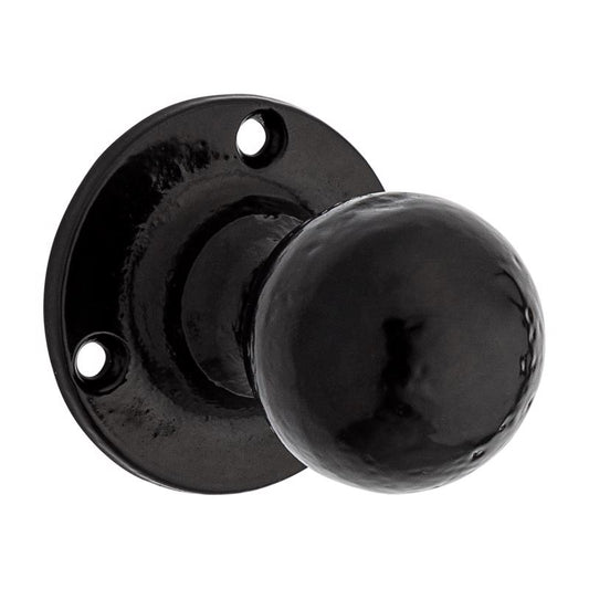National Hardware 2.87 in. L Matte Black Steel Knob Pull