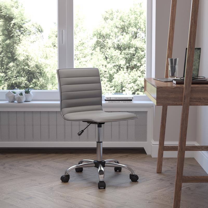 Flash Furniture Light Gray Vinyl Task Chair