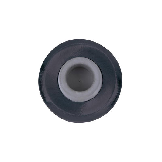 Tell 2 in. L Steel Matte Black Door Bumper Mounts to wall 2-1/2 in.