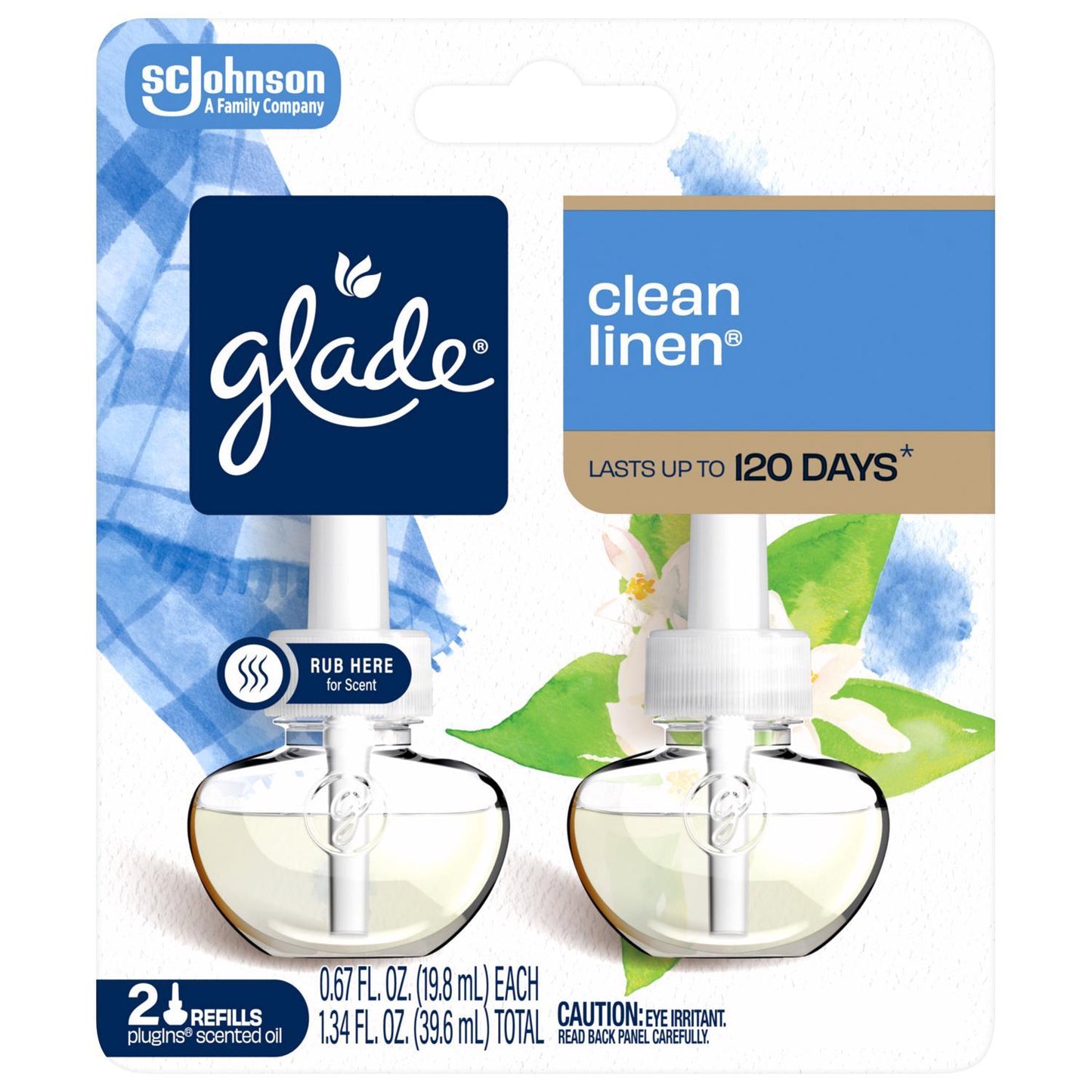 PLUGIN OIL CLN LINEN 2PK