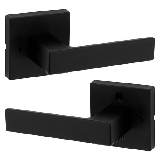 Kwikset Singapore Matte Black Privacy Lever
