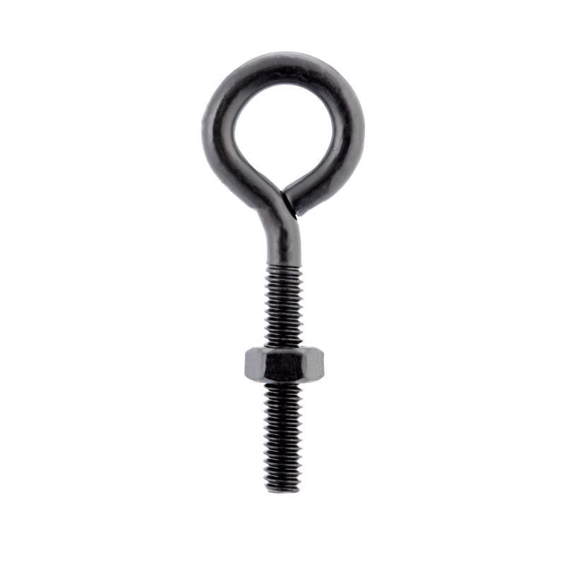 Wright 1/4 in. X 2-5/8 in. L Black Steel Eyebolt Nut Included