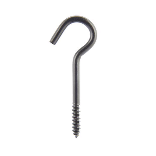 Wright Medium Matte Black Steel 5 in. L Ceiling Hook 100 lb 1 pk