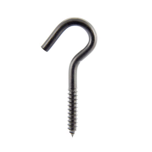 Wright Medium Matte Black Steel 4-13/16 in. L Ceiling Hook 200 lb 1 pk