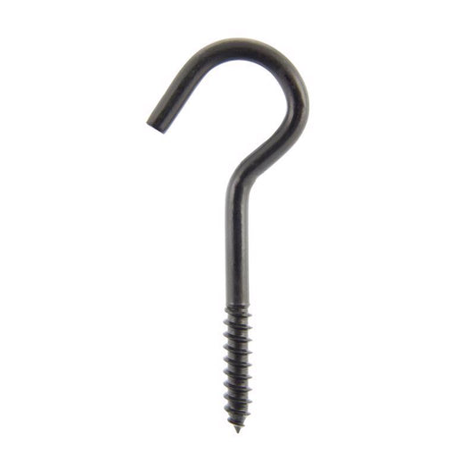 Wright Medium Matte Black Steel 4-9/16 in. L Ceiling Hook 160 lb 1 pk