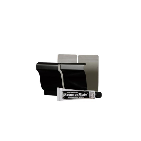 Amerimax 3 in. H X 5 in. W X 3 in. L Black Aluminum K Gutter Connector